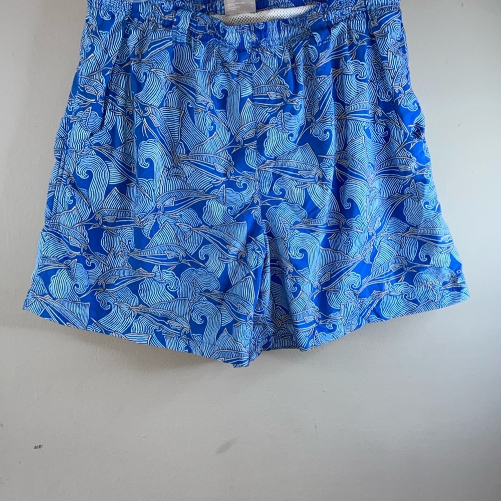 Columbia Blue Swim Trunks Quick-Dry Elastic Waist - Picture 2 of 10